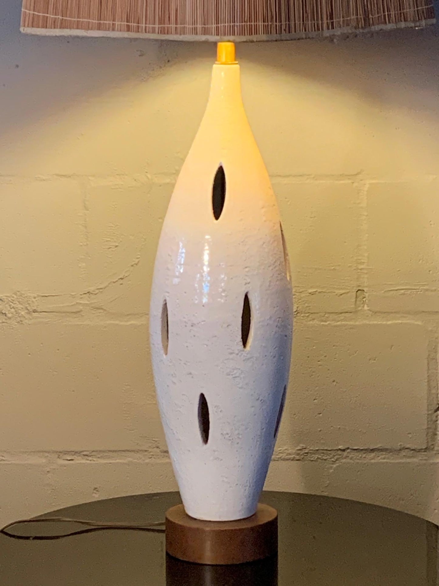 Frisman Vintage Impressive Aldo Londi for Bitossi Ceramic Lamp