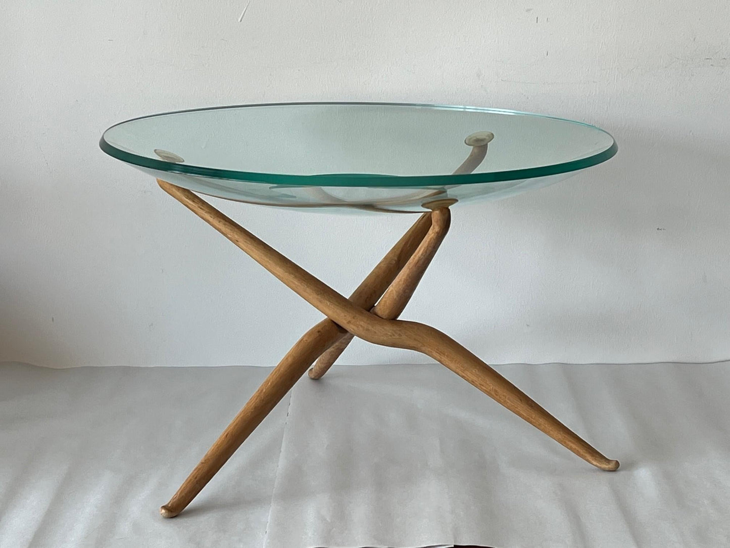 Frisman Vintage Unusual Italian Gueridon with Folding Legs