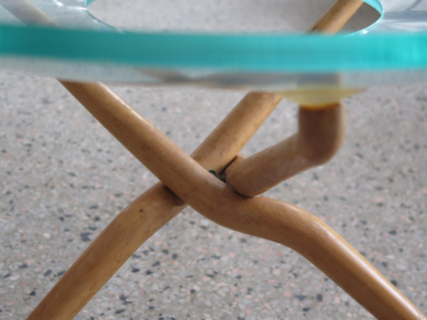 Frisman Vintage Unusual Italian Gueridon with Folding Legs
