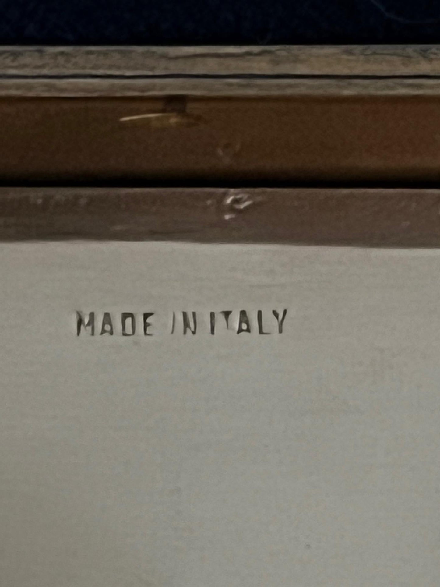 Frisman Vintage Italian Box In Brass And Tiger's Eye