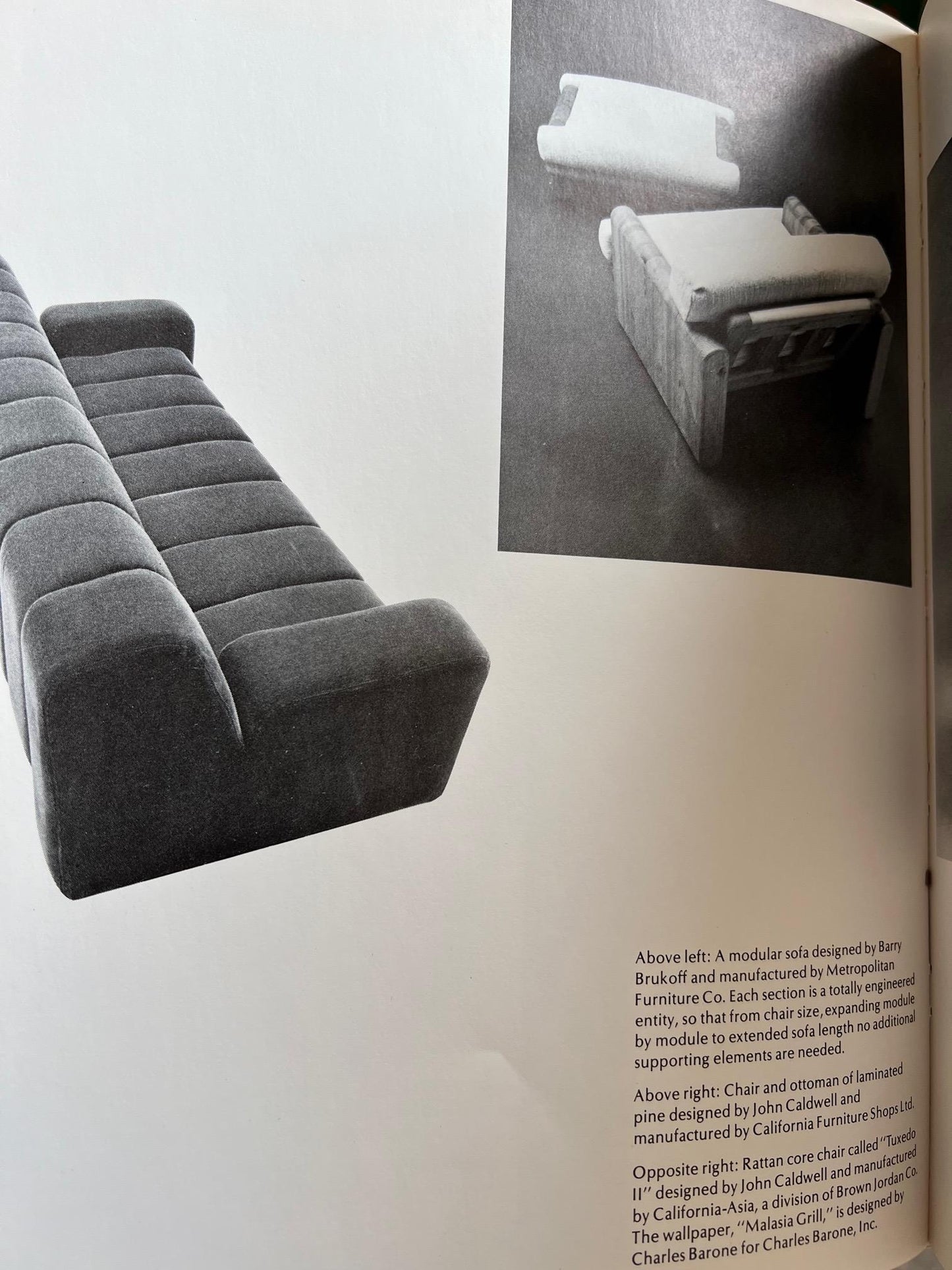 Frisman Vintage John Caldwell Lounge Chair and Ottoman, 1976