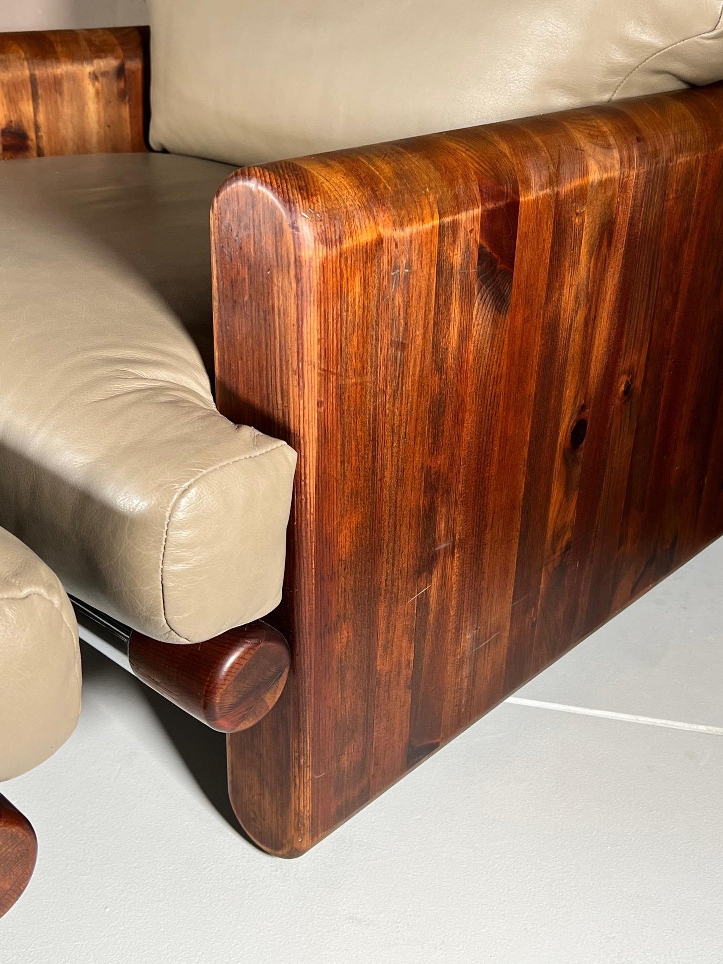 Frisman Vintage John Caldwell Lounge Chair and Ottoman, 1976