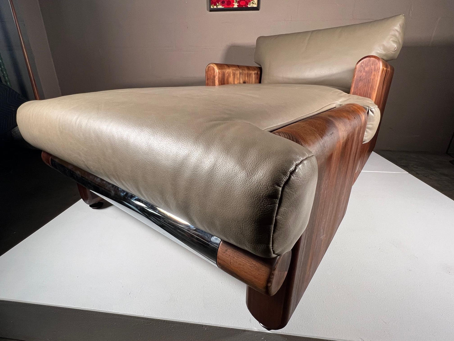 Frisman Vintage John Caldwell Lounge Chair and Ottoman, 1976