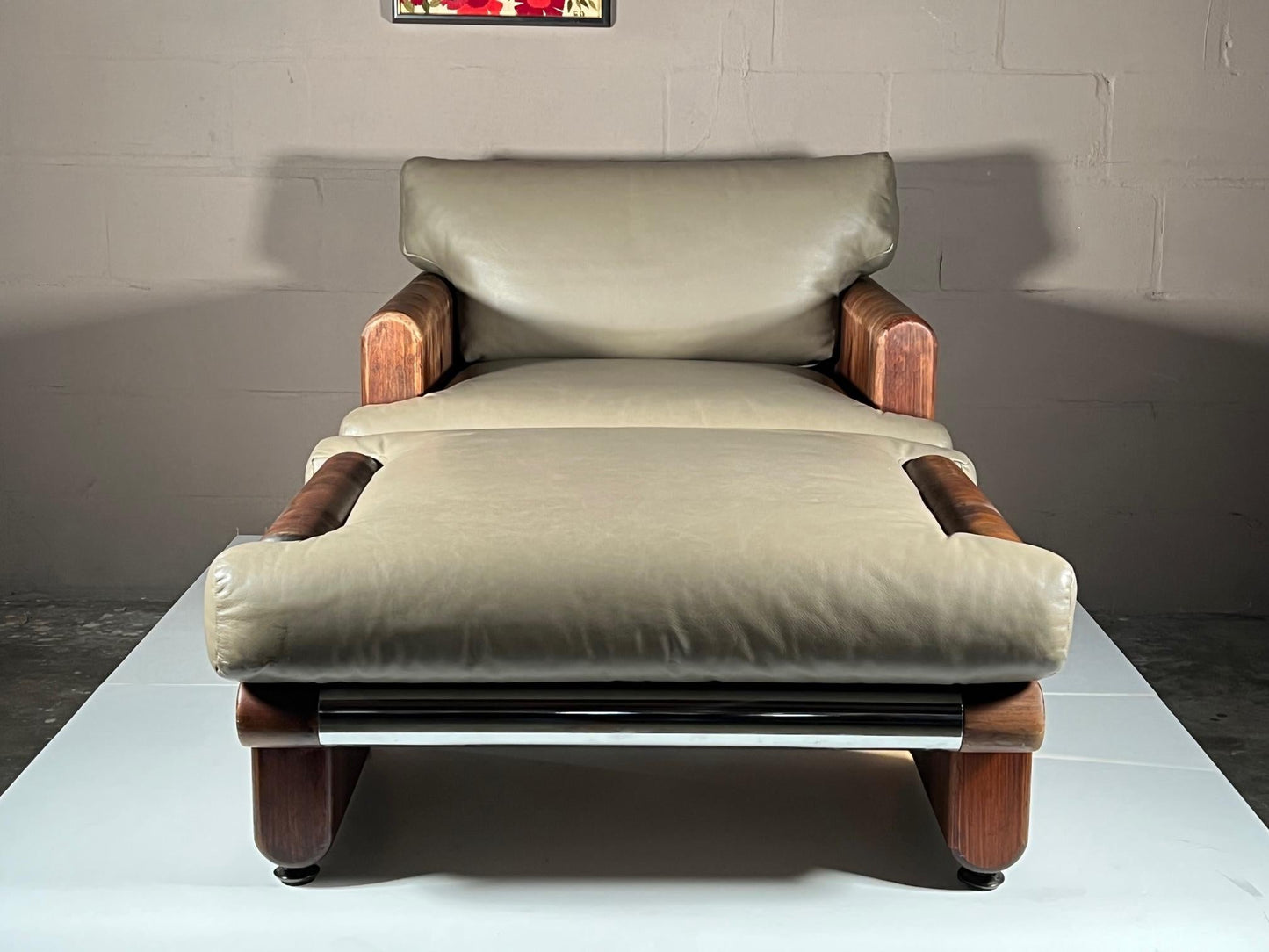 Frisman Vintage John Caldwell Lounge Chair and Ottoman, 1976