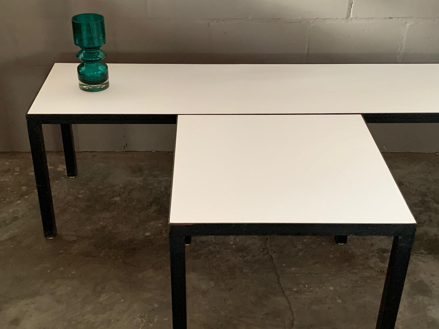 Frisman Vintage Minimalist Bench and Matching Table by JG Furniture
