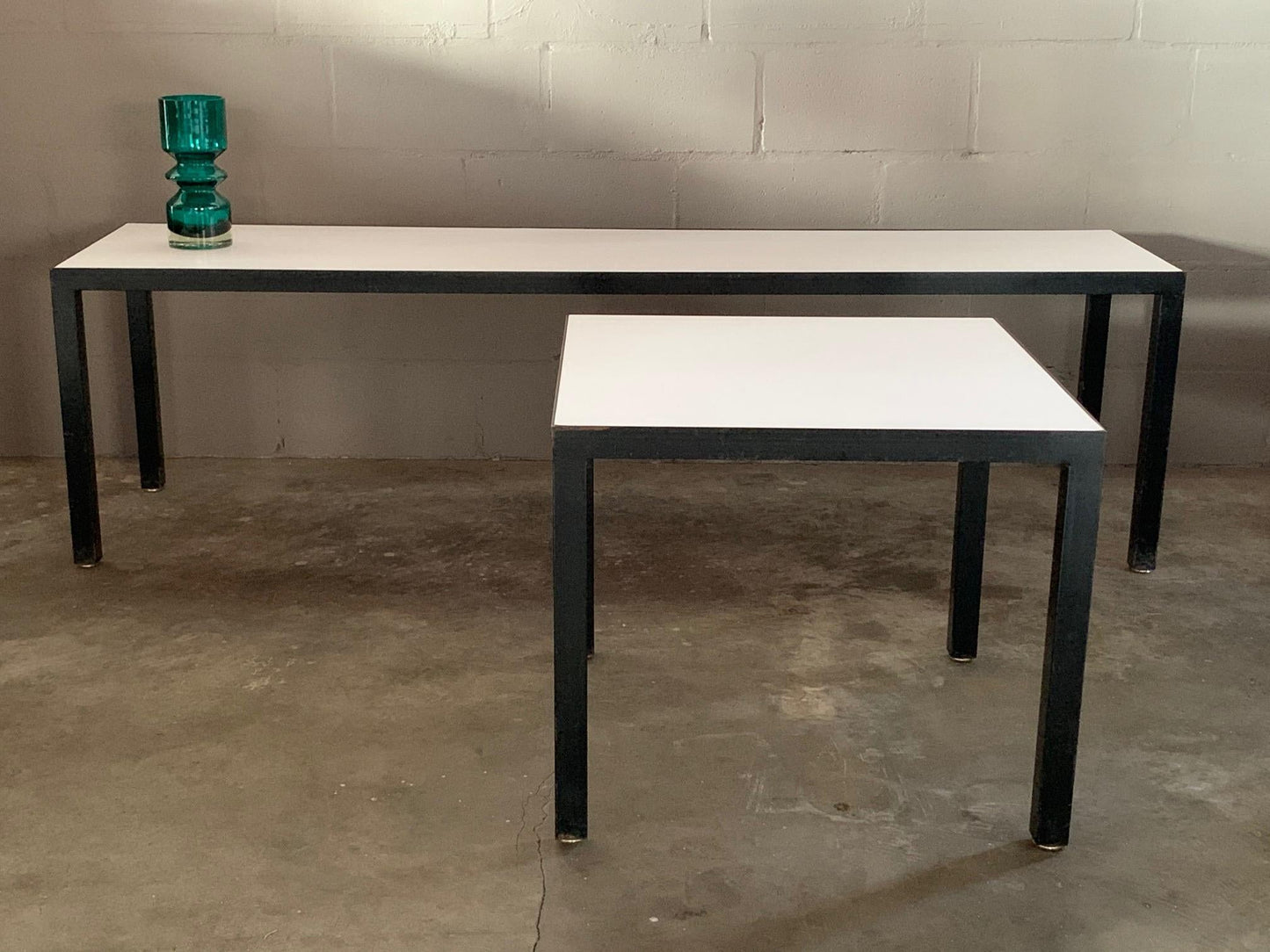 Frisman Vintage Minimalist Bench and Matching Table by JG Furniture