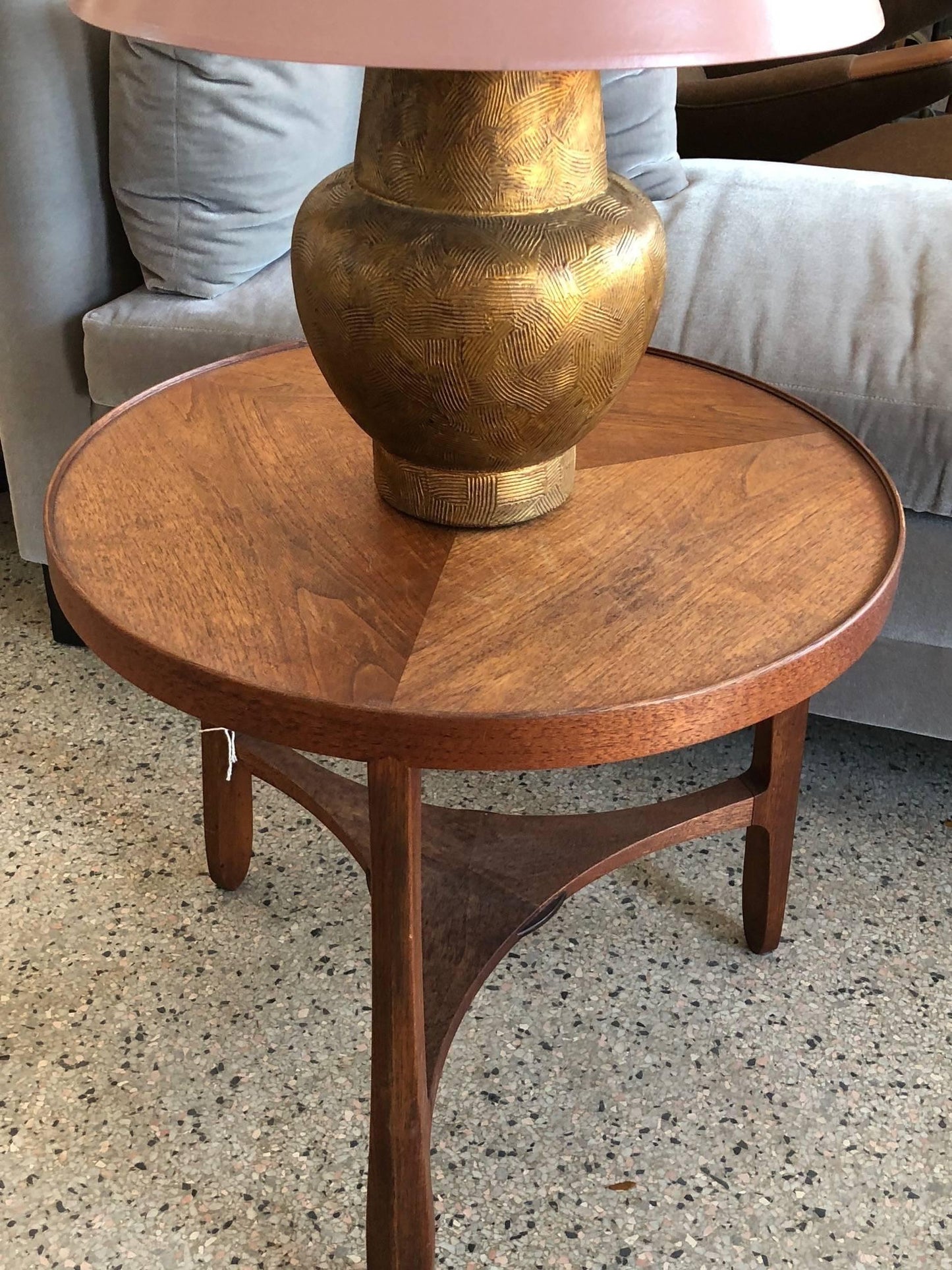 Frisman Vintage Pair of Gilded Wood Lamps by James Mont