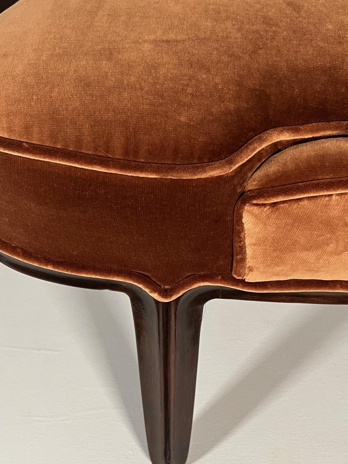 Frisman Vintage Slipper Chairs by Edward Wormley for Dunbar Janus Collection