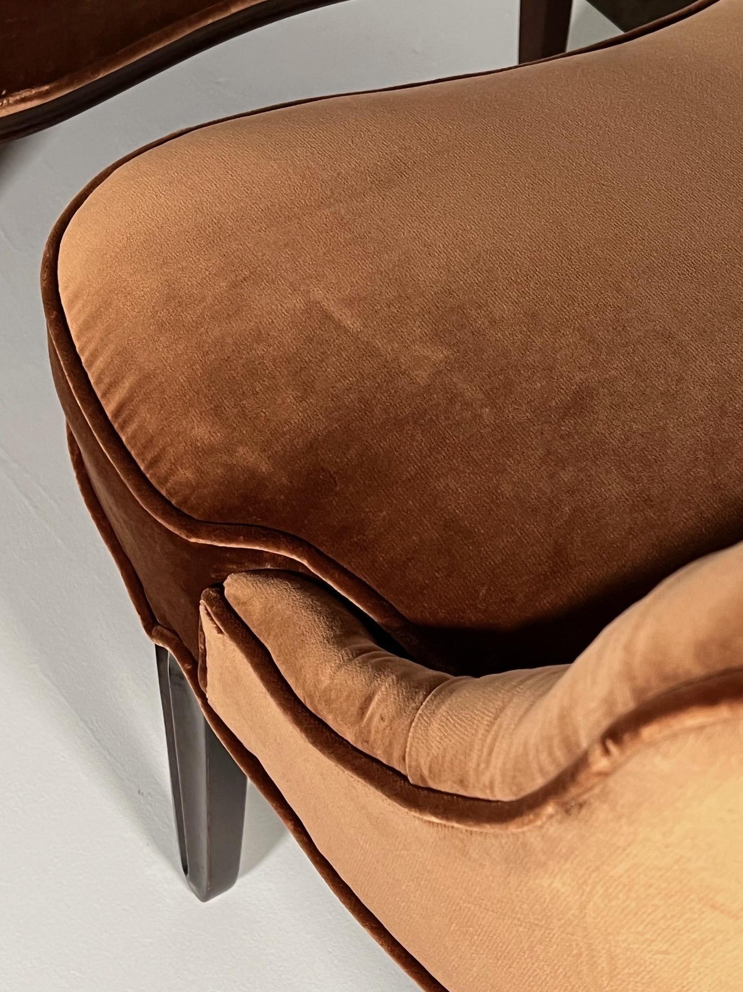 Frisman Vintage Slipper Chairs by Edward Wormley for Dunbar Janus Collection
