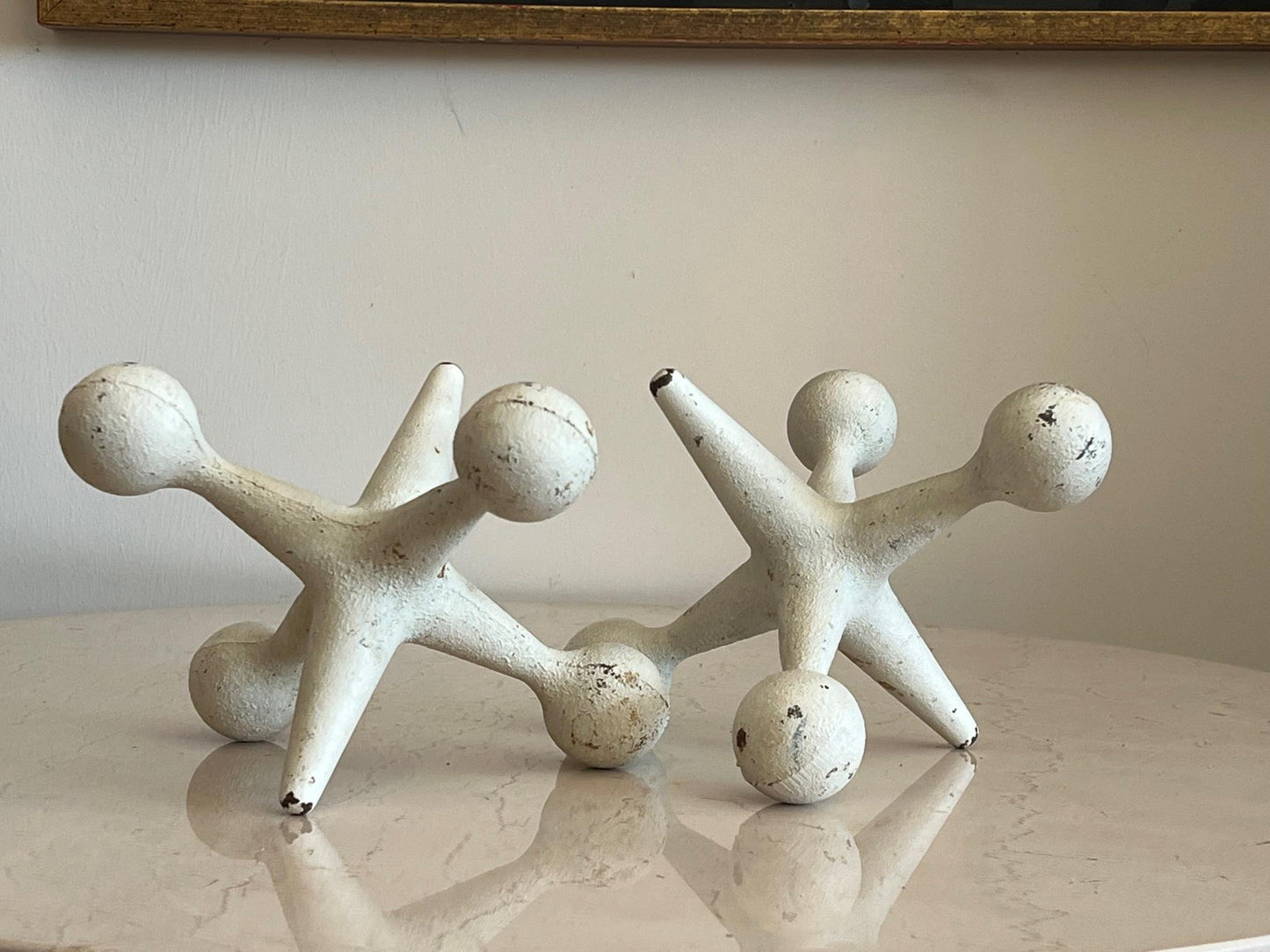 Frisman Vintage Bill Curry Sculptural Jax Bookends Design Line