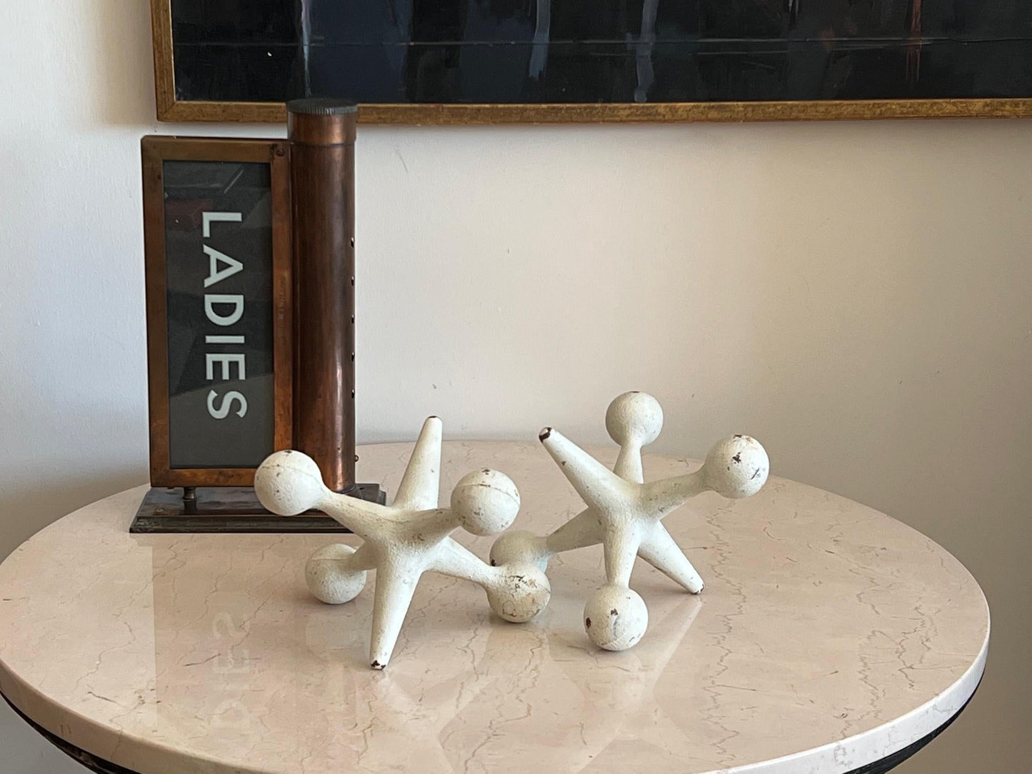 Frisman Vintage Bill Curry Sculptural Jax Bookends Design Line