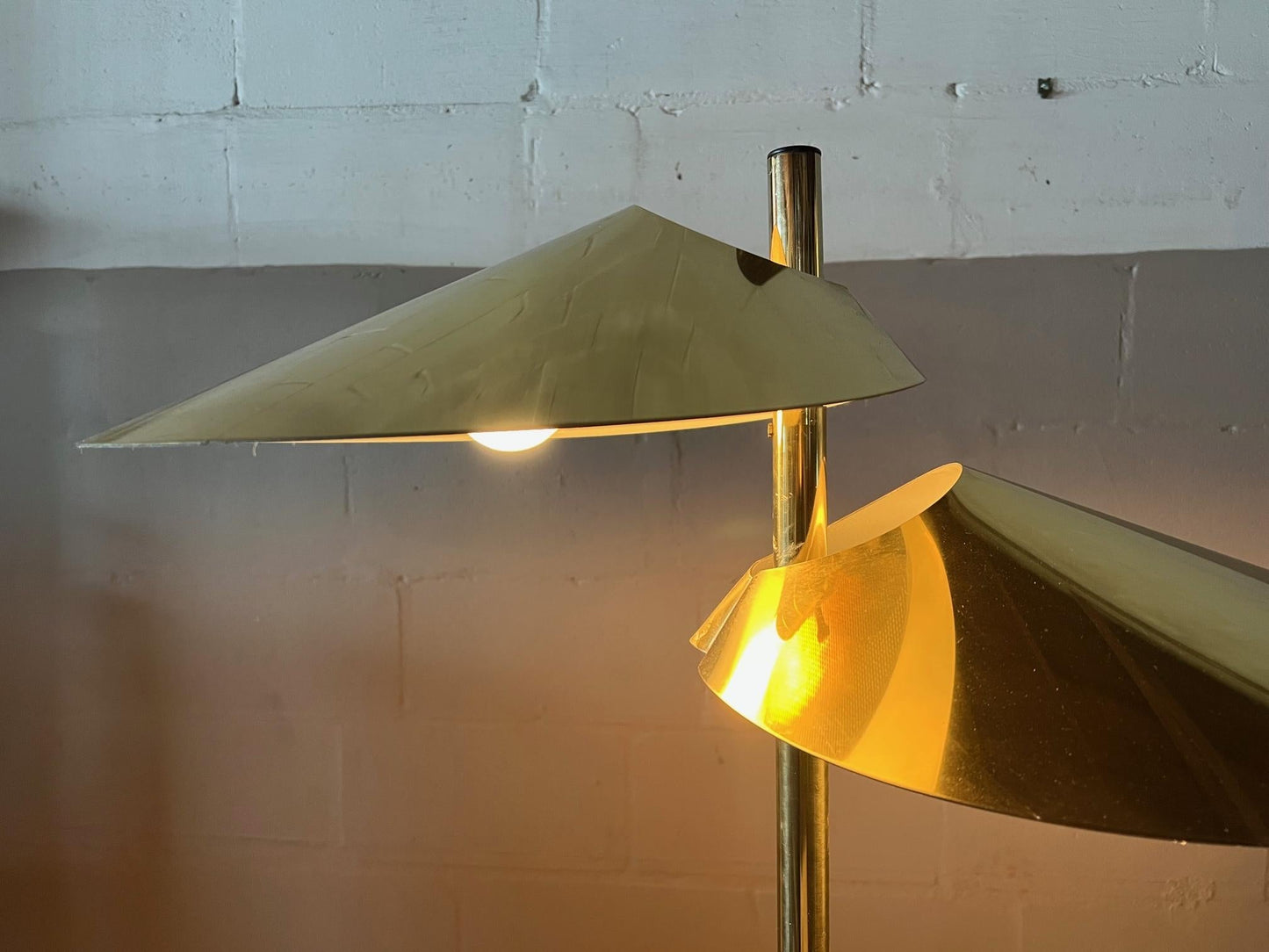 Frisman Vintage Curtis Jere Floor Lamp "Lily Pad", circa 1977