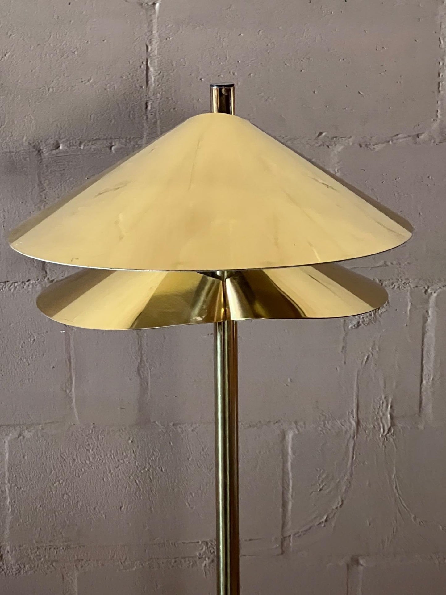 Frisman Vintage Curtis Jere Floor Lamp "Lily Pad", circa 1977