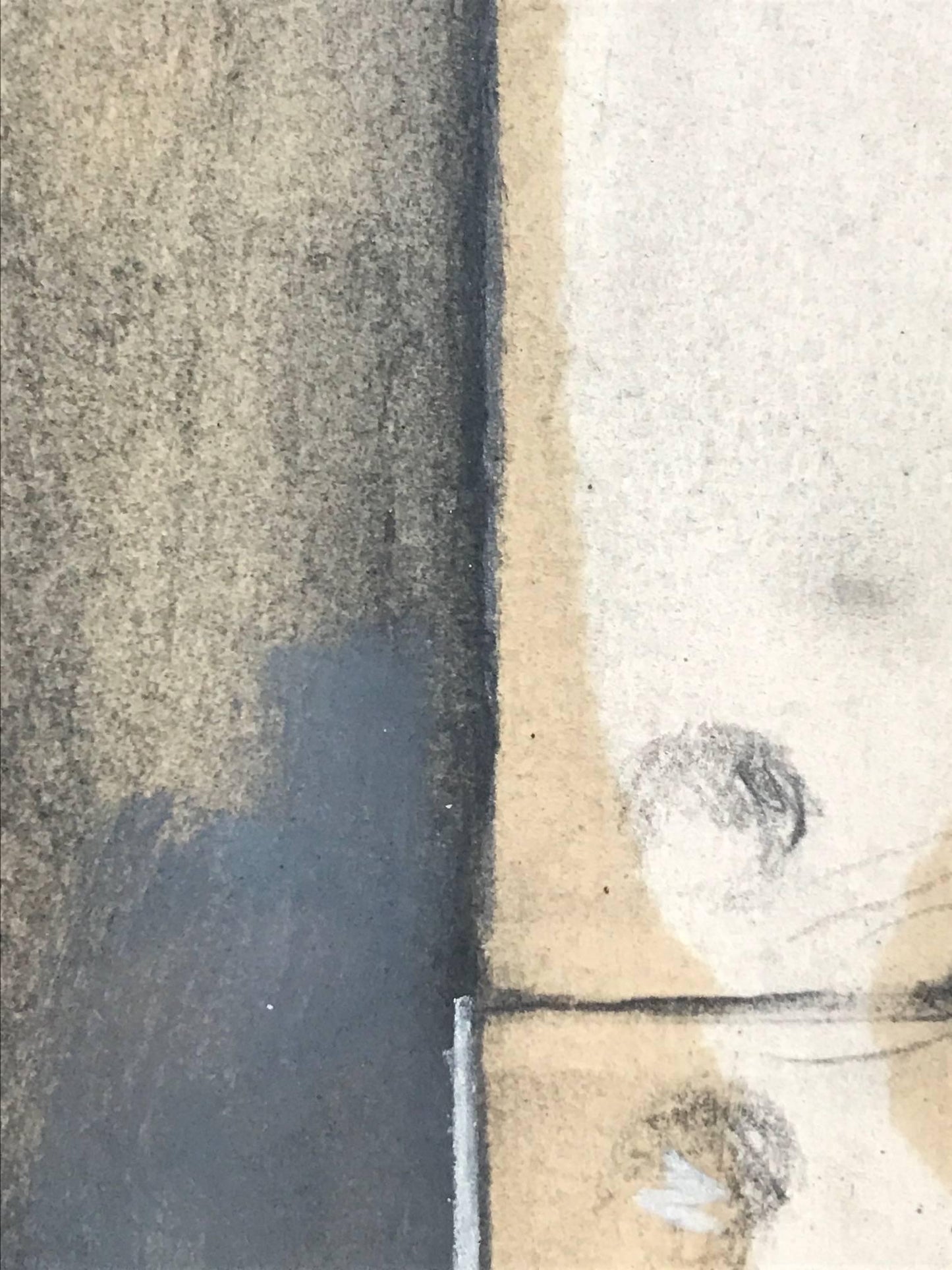 Frisman Vintage Large Charcoal Drawing by Jim Dine, 1974