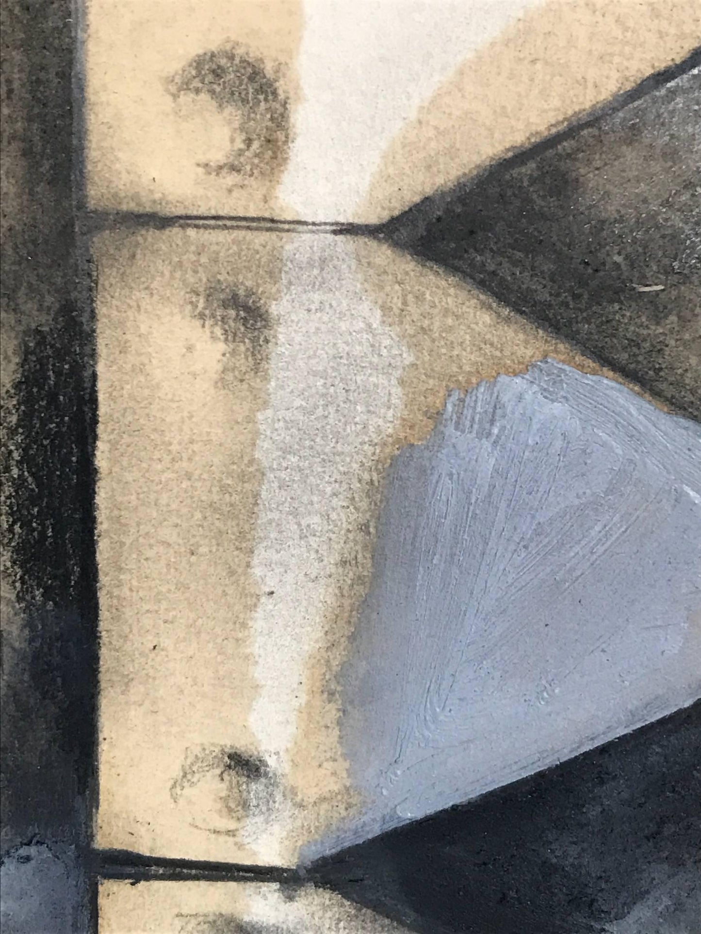 Frisman Vintage Large Charcoal Drawing by Jim Dine, 1974