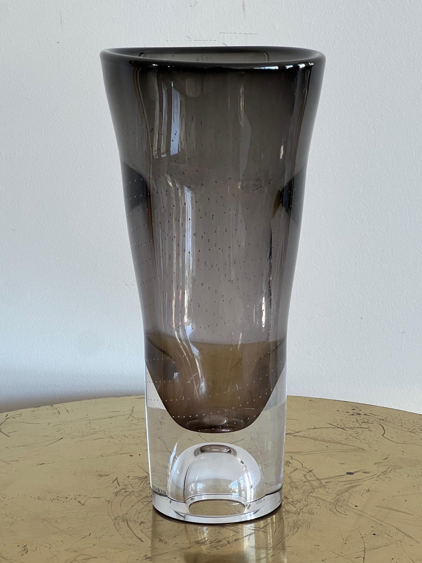 Frisman Vintage Kosta Boda Glass Vase by Goran Warff