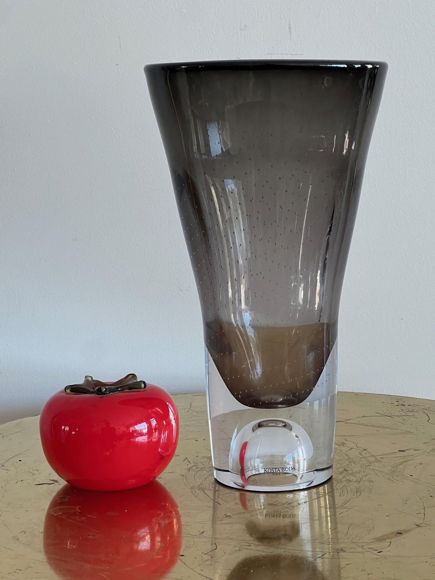 Frisman Vintage Kosta Boda Glass Vase by Goran Warff