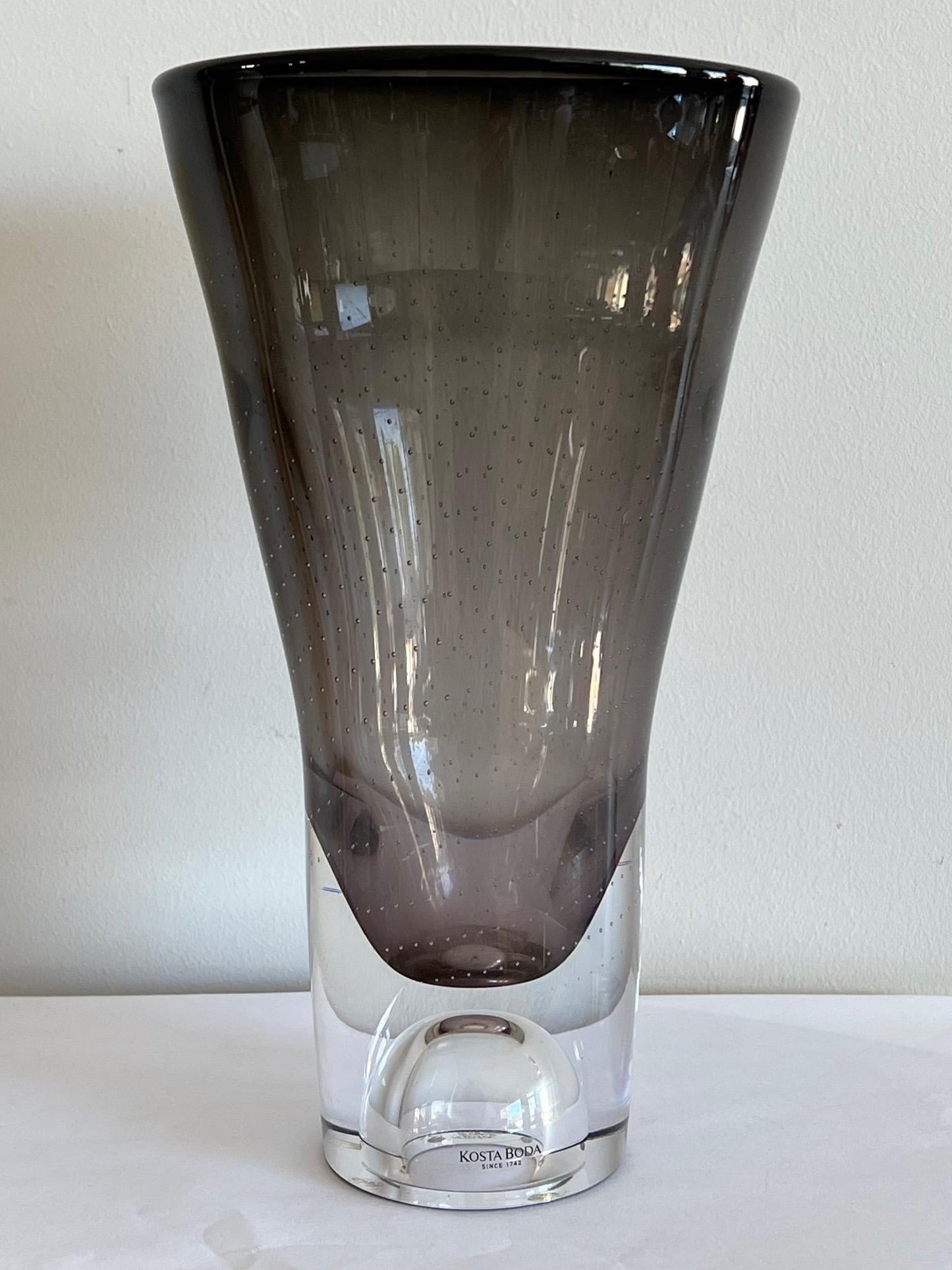 Frisman Vintage Kosta Boda Glass Vase by Goran Warff