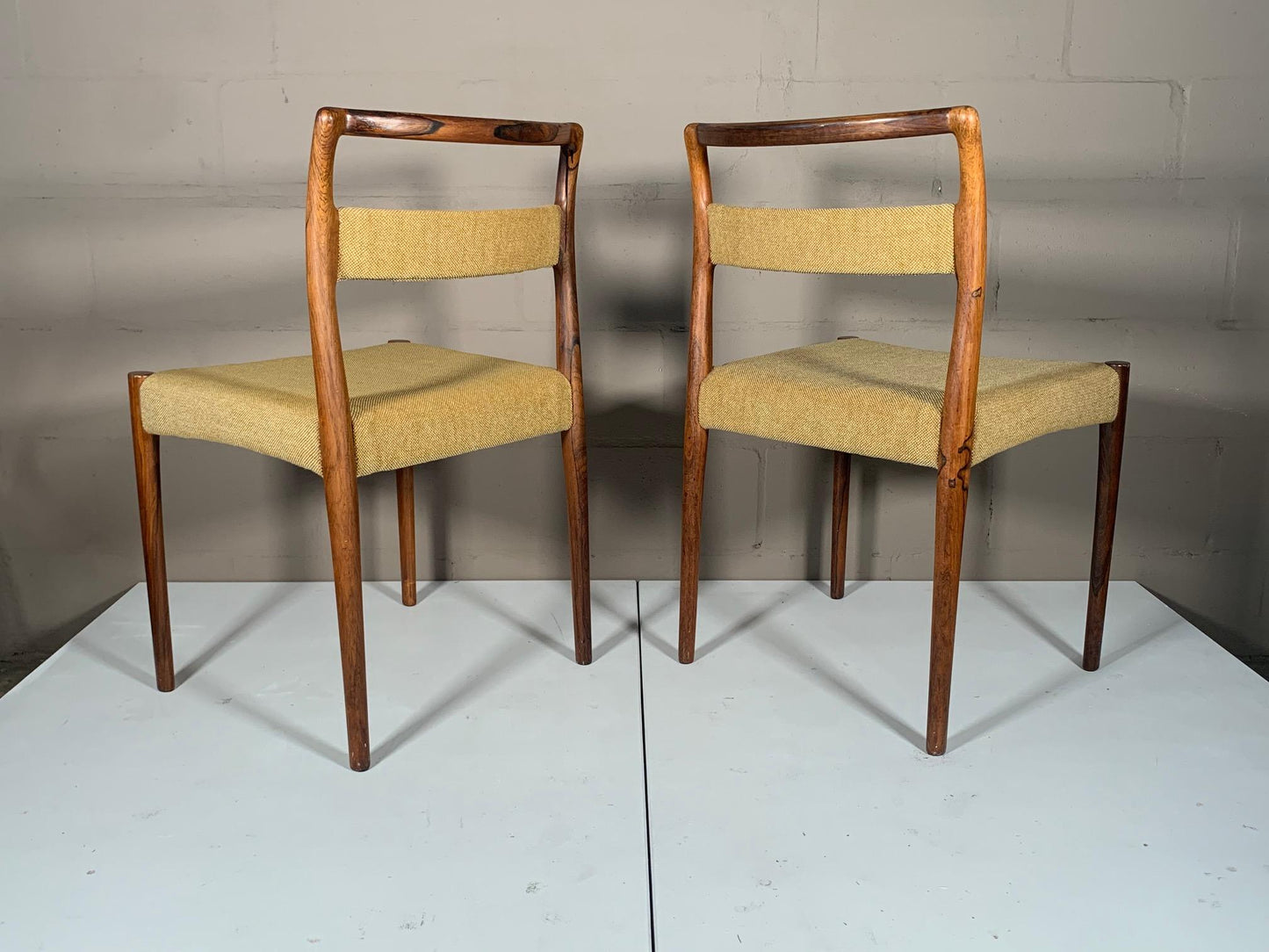Frisman Vintage Set of Four Dining Chairs by Kai Kristiansen in Brazilian Rosewood