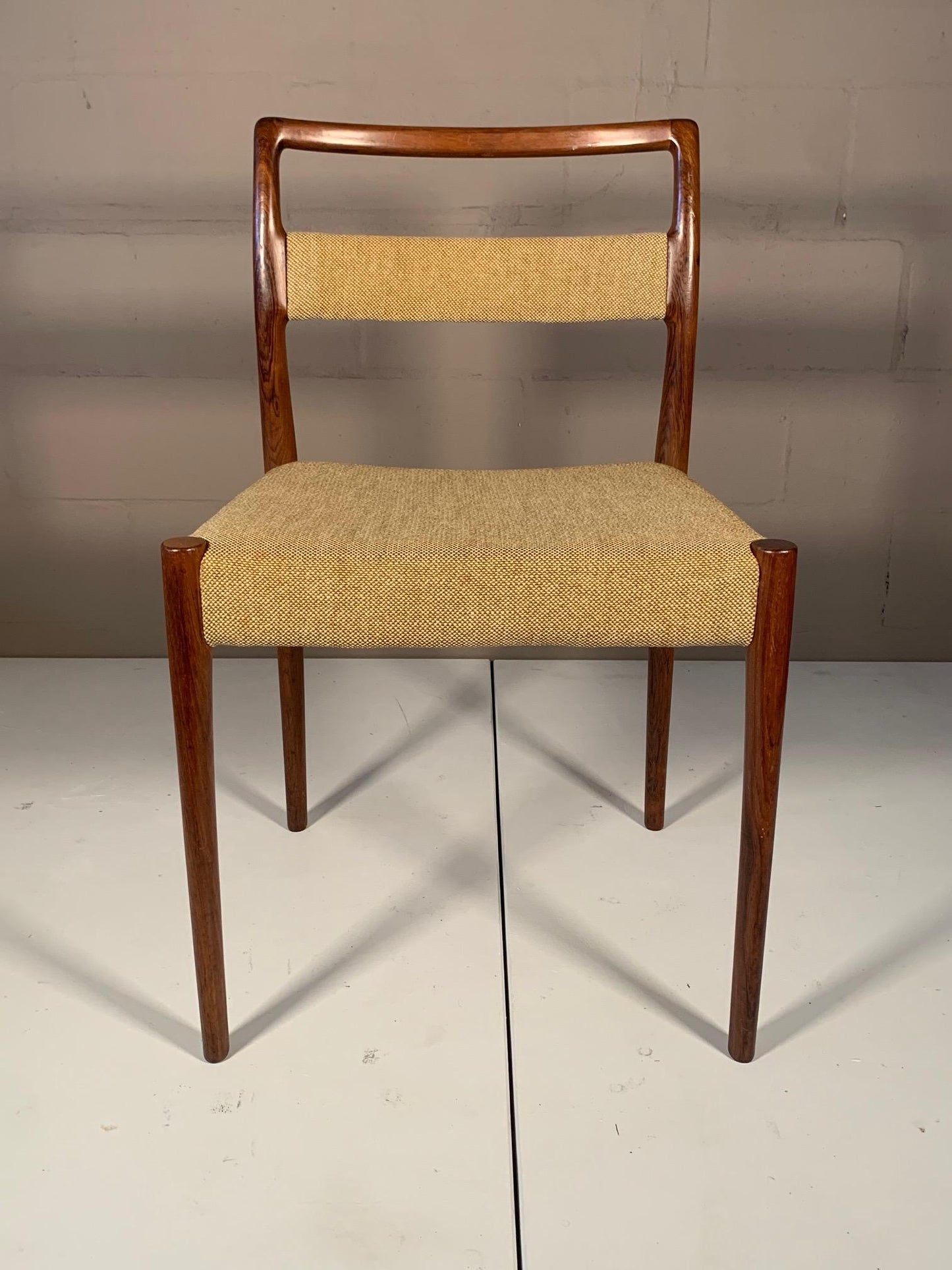 Frisman Vintage Set of Four Dining Chairs by Kai Kristiansen in Brazilian Rosewood
