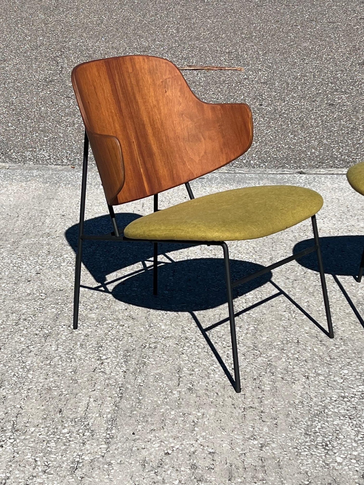 Frisman Vintage A Set of Low Kofod Larsen Penguin Chairs With An Ottoman
