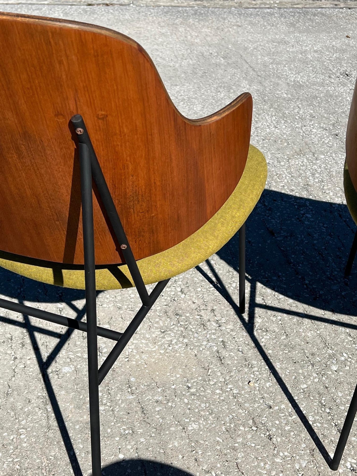 Frisman Vintage A Set of Low Kofod Larsen Penguin Chairs With An Ottoman