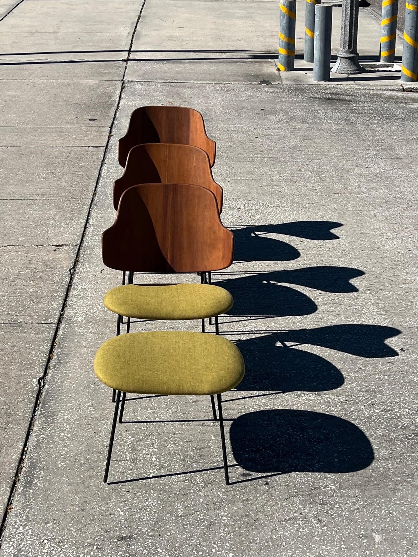 Frisman Vintage A Set of Low Kofod Larsen Penguin Chairs With An Ottoman