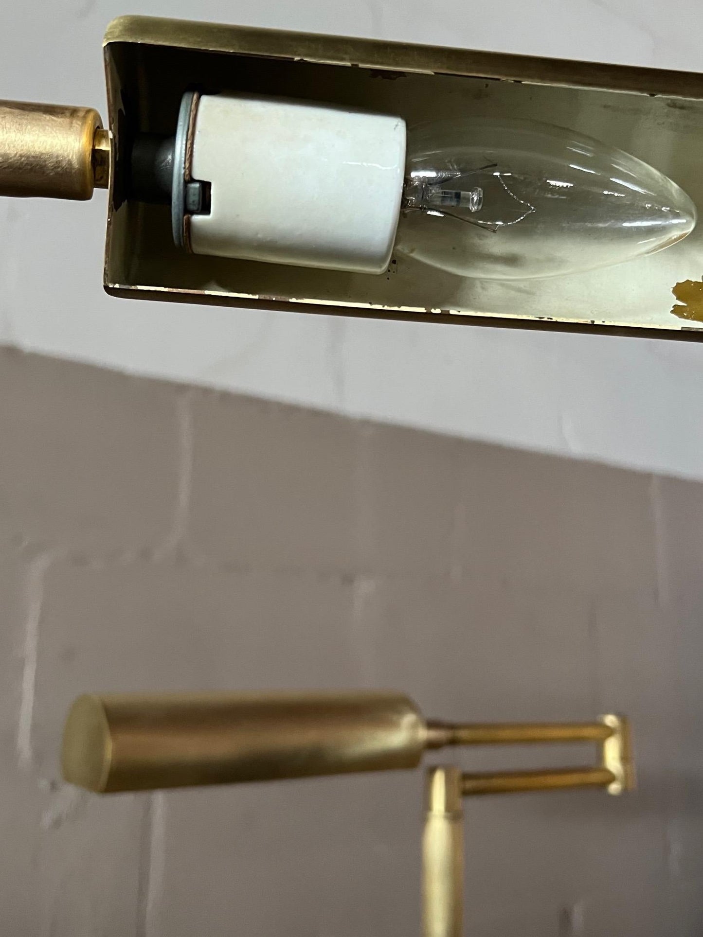 Frisman Vintage Articulated Brass Floor Lamps By Koch & Lowy