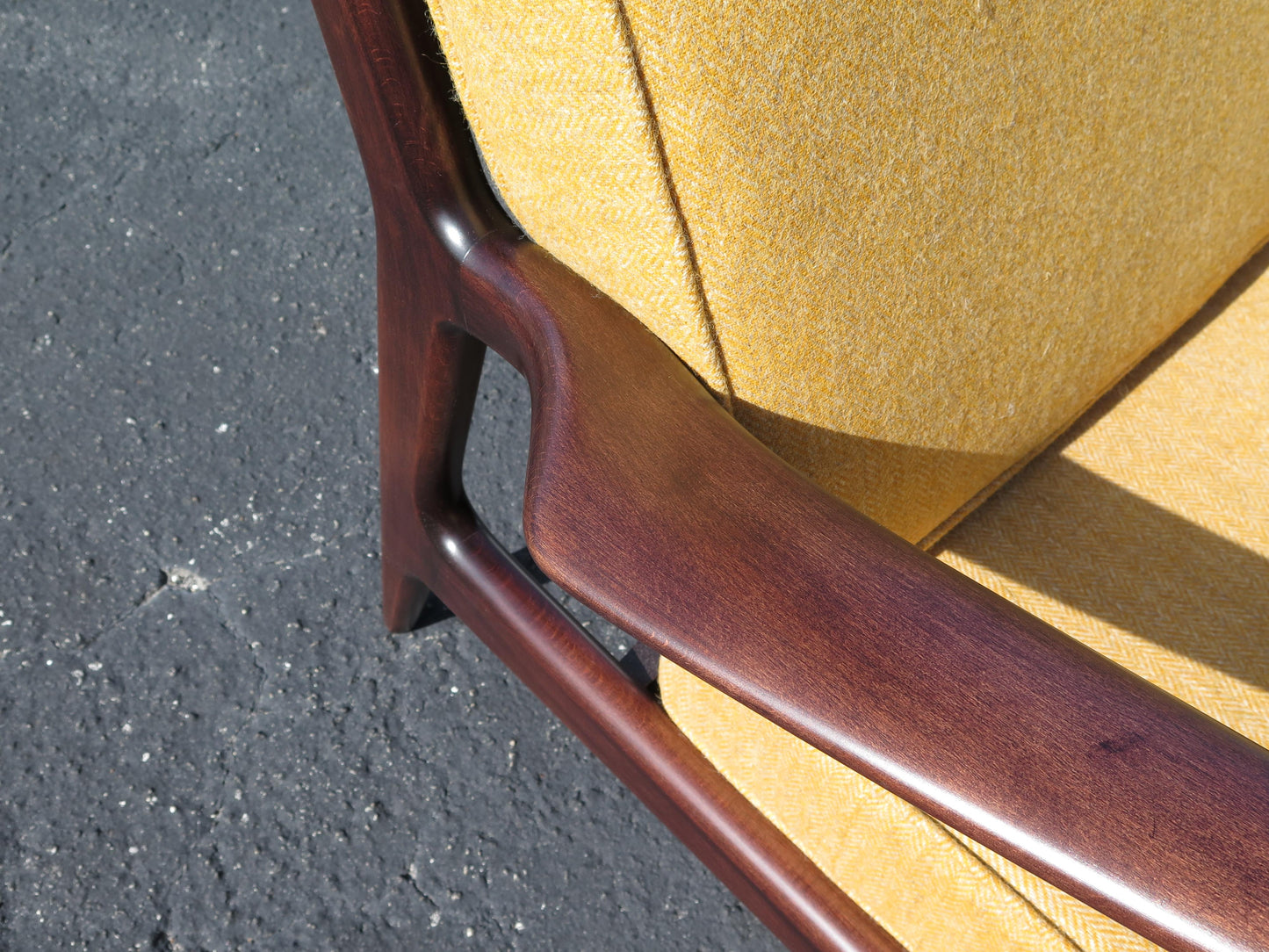 Frisman Vintage Kofod Larsen Three Seat Danish Sofa