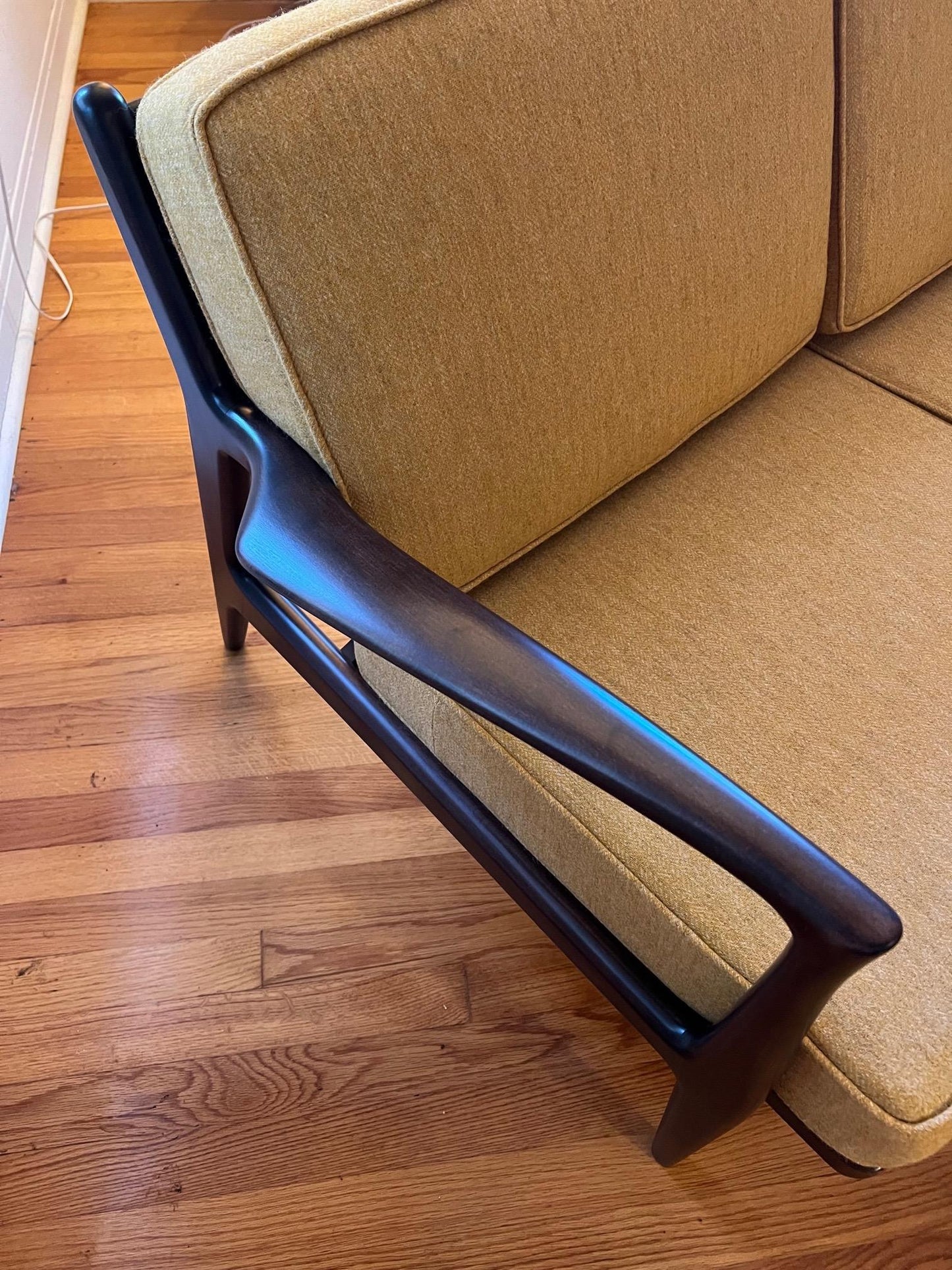 Frisman Vintage Kofod Larsen Three Seat Danish Sofa