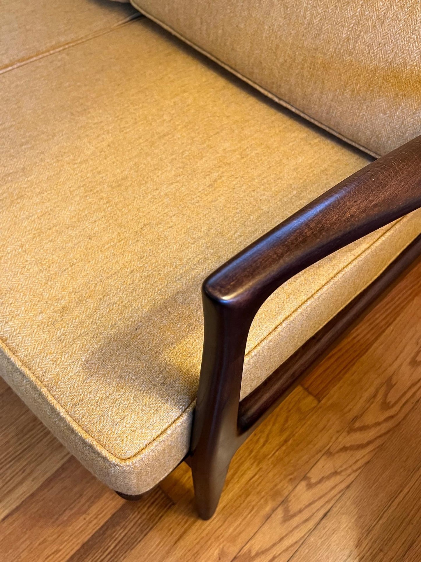 Frisman Vintage Kofod Larsen Three Seat Danish Sofa