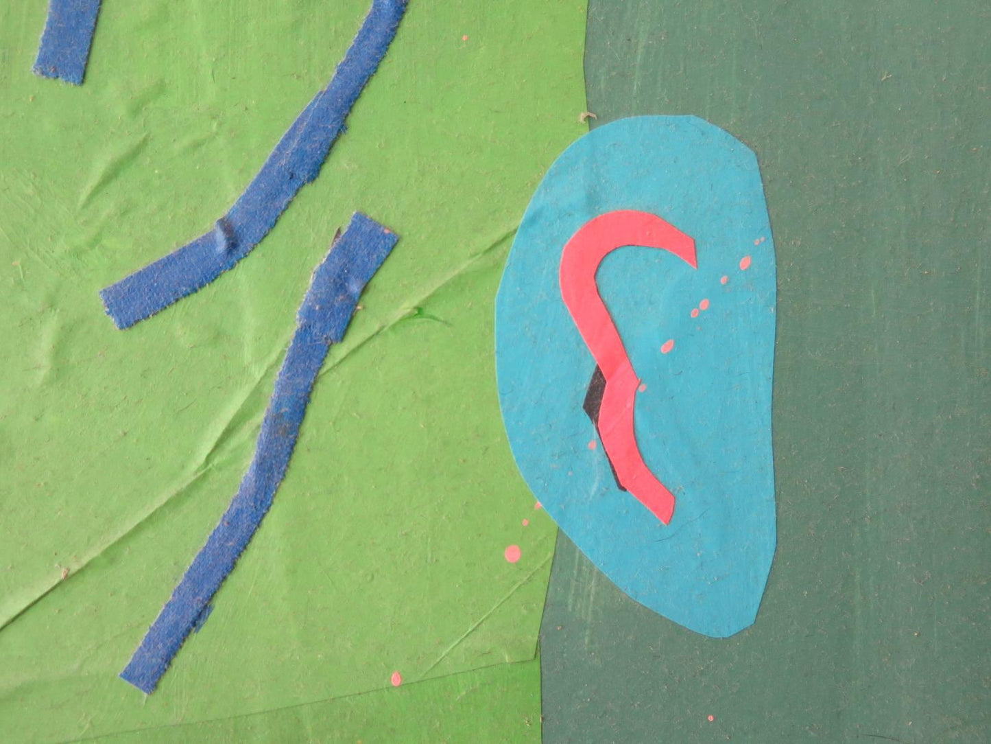 Frisman Vintage Misaki Kawai Collage on Canvas circa 2005 "Spider Kiss"