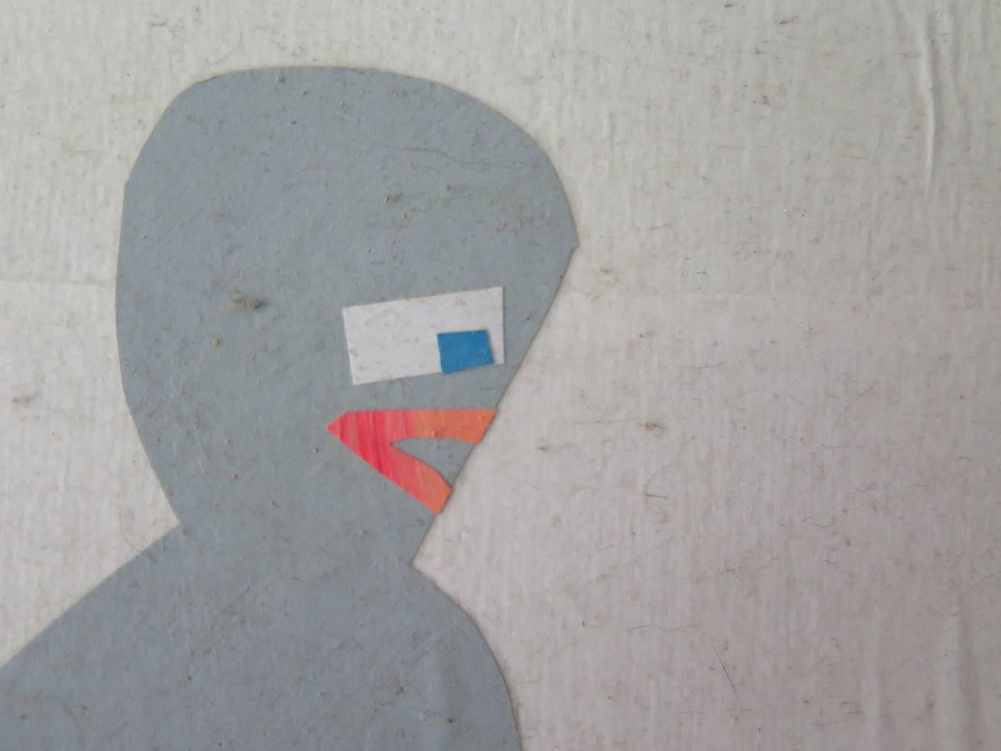 Frisman Vintage Misaki Kawai Collage on Canvas circa 2005 "Spider Kiss"