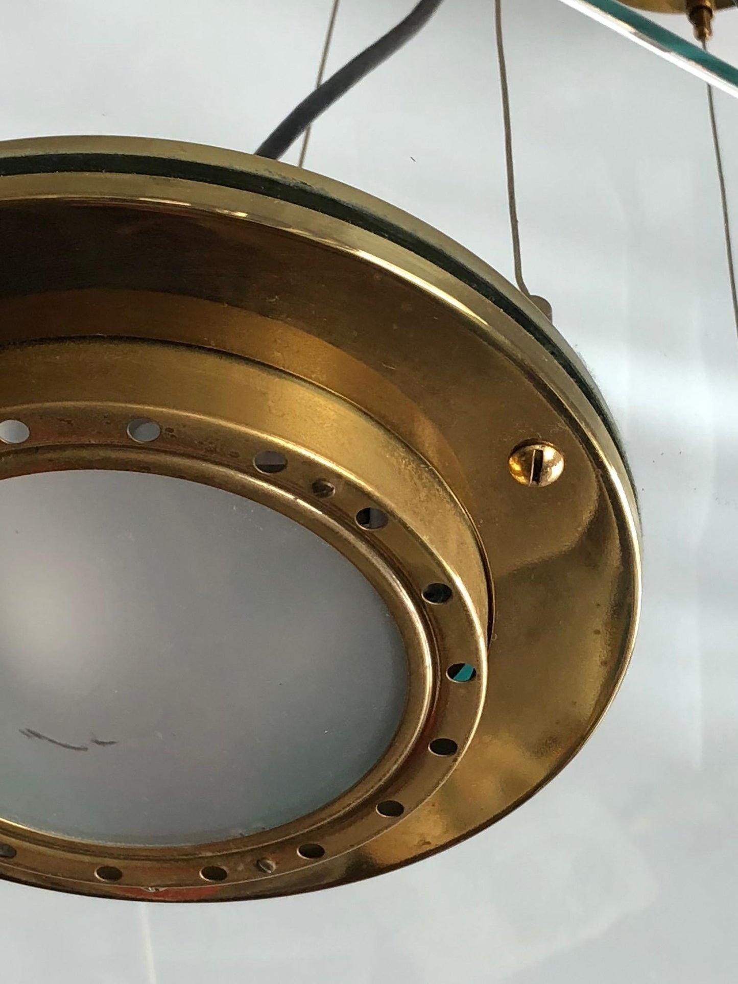 Frisman Vintage Robert Sonneman for George Kovacs Orbit Chandelier, 1987