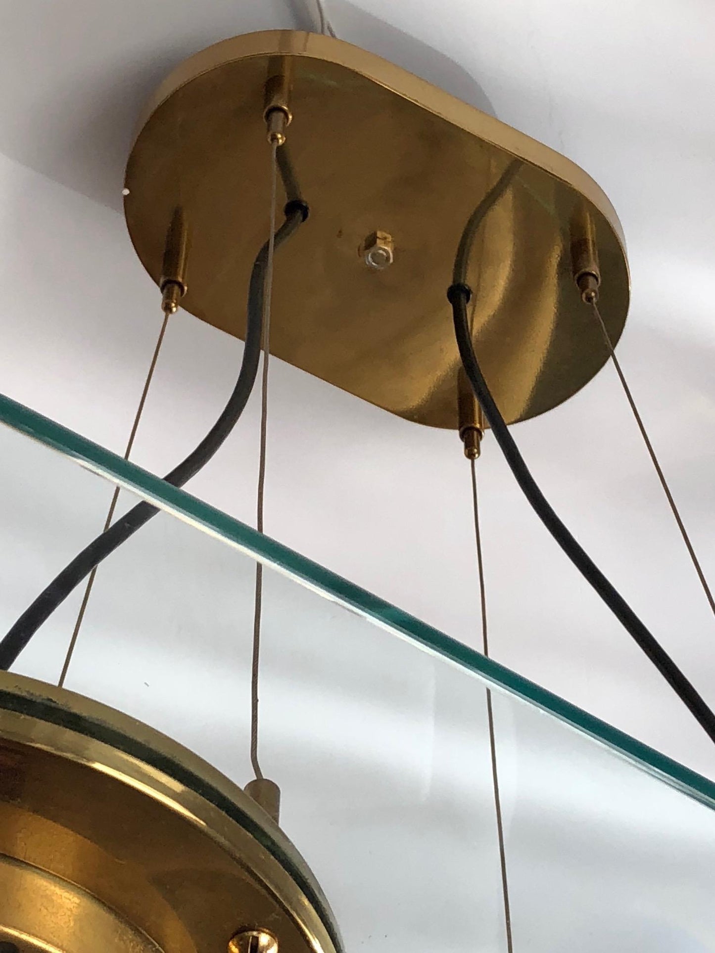 Frisman Vintage Robert Sonneman for George Kovacs Orbit Chandelier, 1987