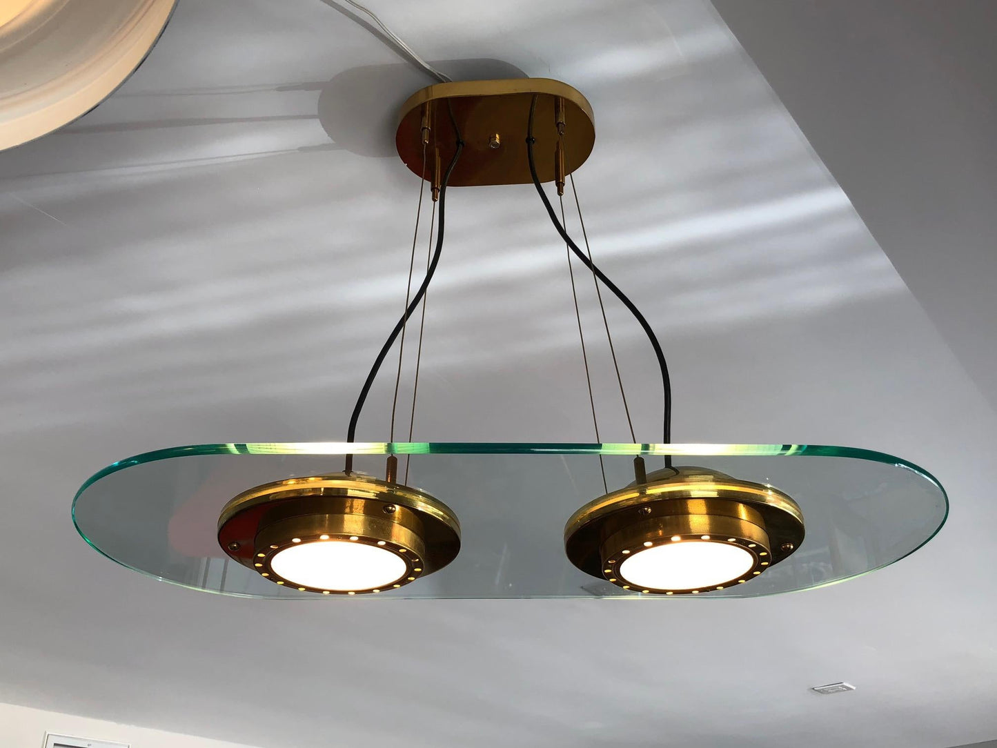Frisman Vintage Robert Sonneman for George Kovacs Orbit Chandelier, 1987