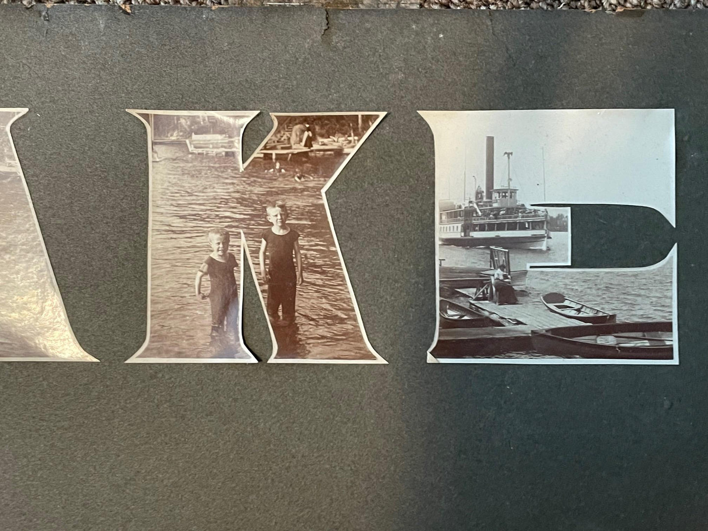 Frisman Vintage Lake George Vintage Photograph, circa 1910