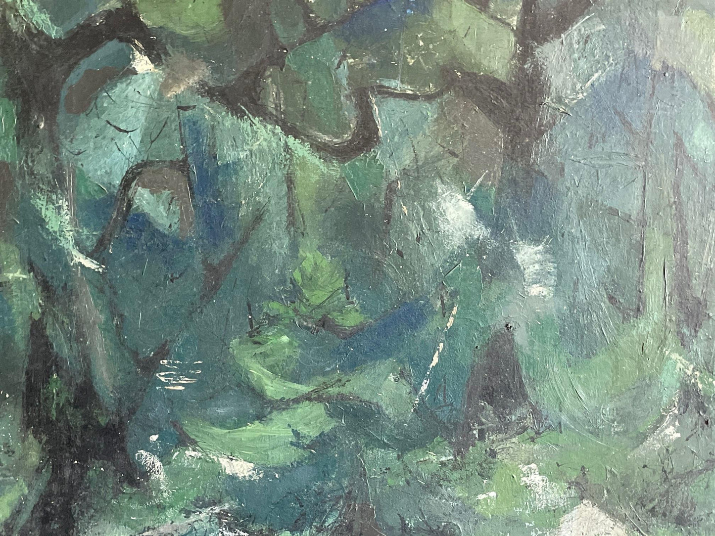 Frisman Vintage Landscape by Leonard Maurer, 1949