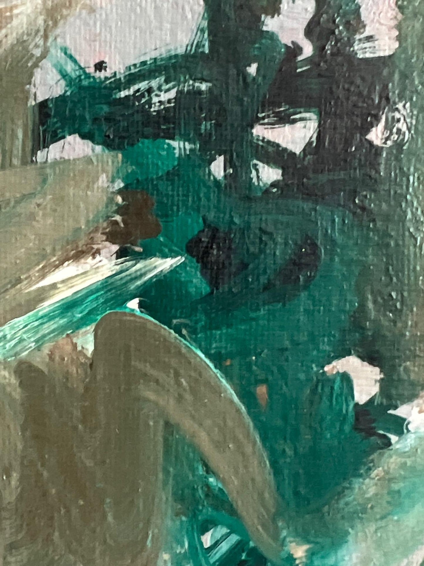 Frisman Vintage Leonard Maurer Landscape Painting, 1959