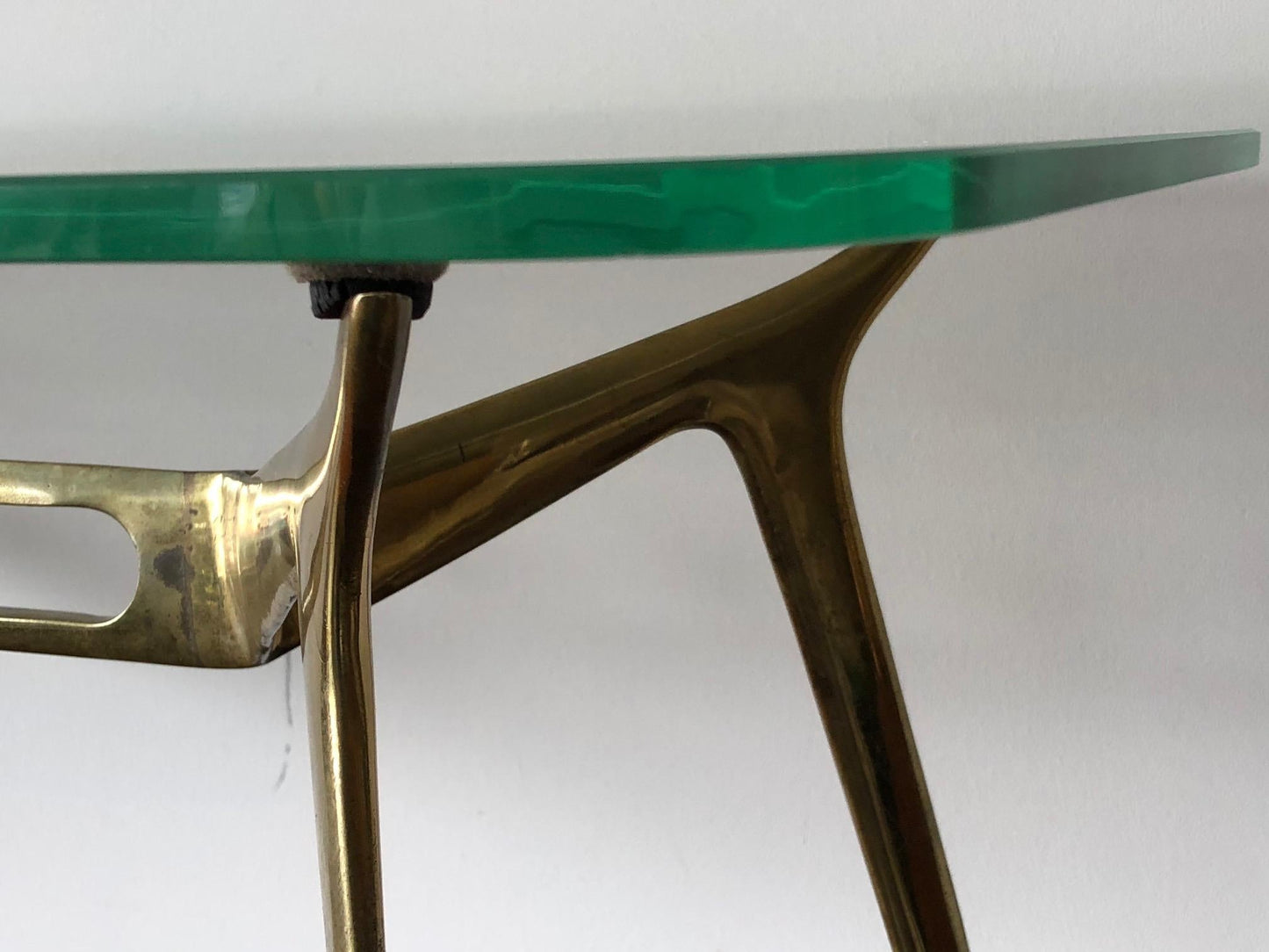 Frisman Vintage Cesare Lacca Sculpted Brass Coffee Table