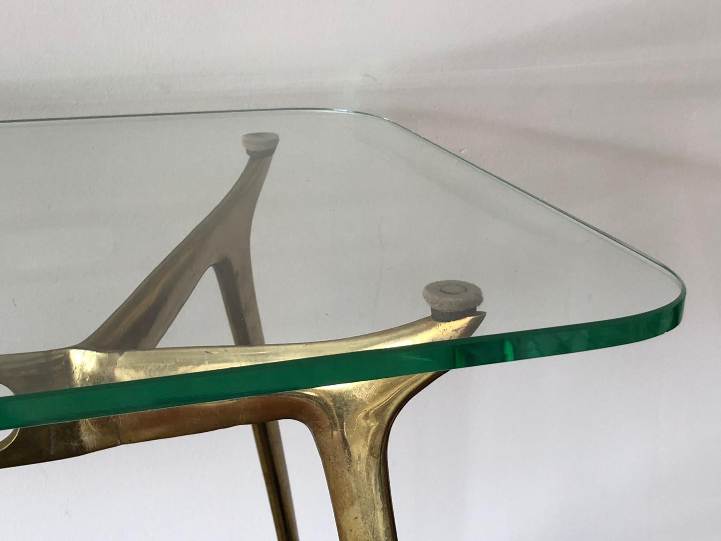 Frisman Vintage Cesare Lacca Sculpted Brass Coffee Table