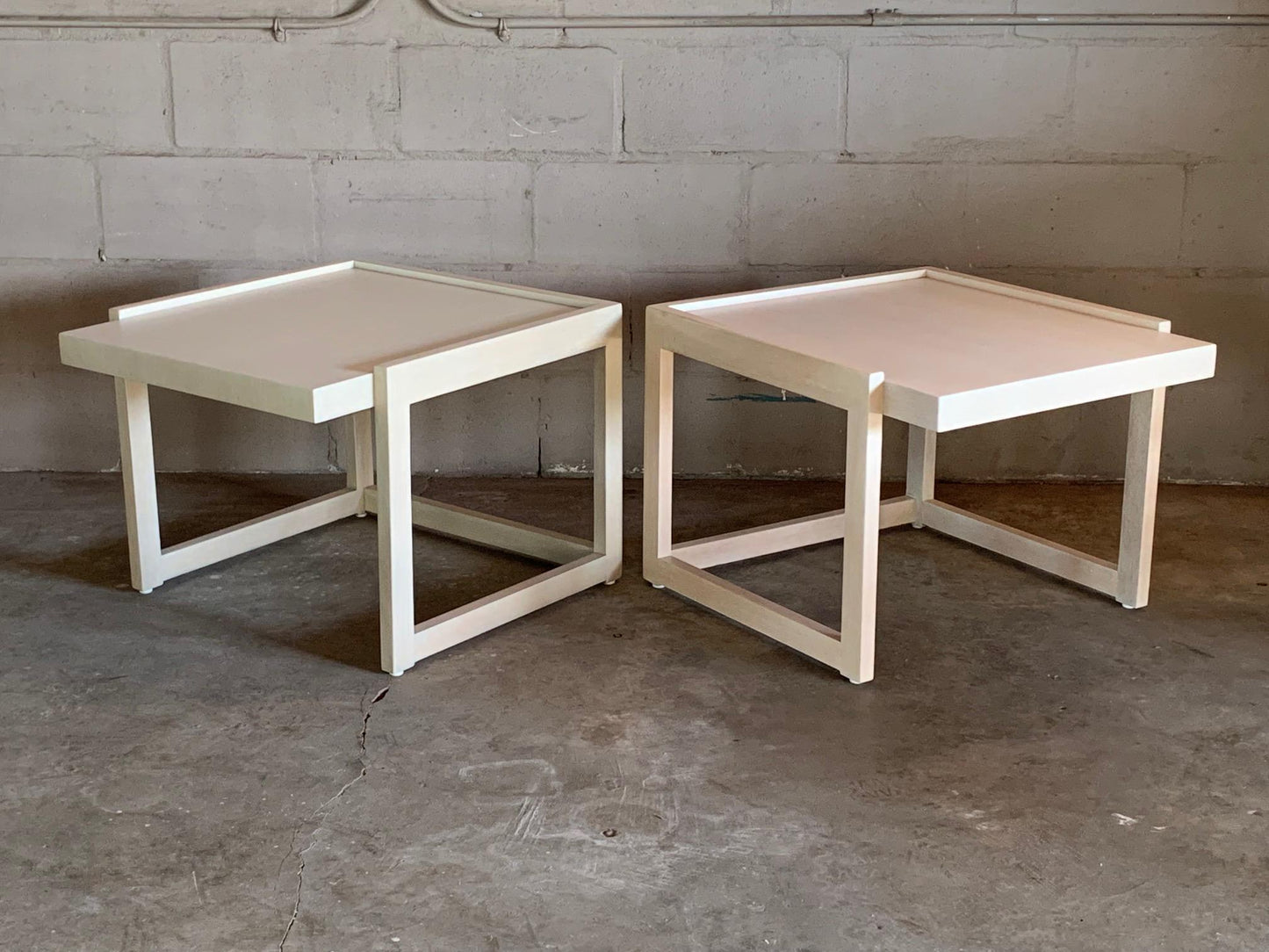 Frisman Vintage Pair of End Tables by Paul Laszlo for Brown Saltman