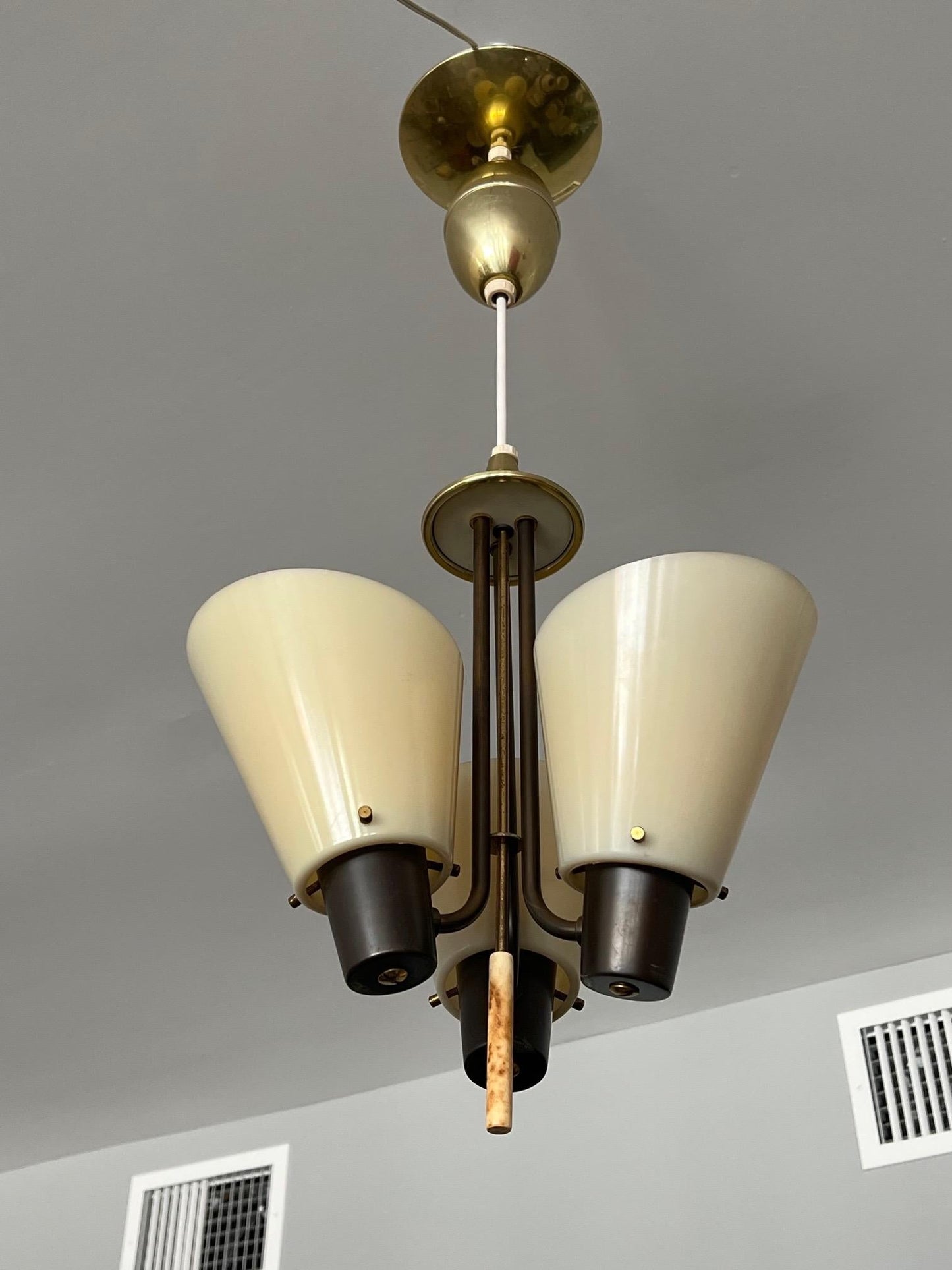 Frisman Vintage Unusual Chandelier by Lightolier
