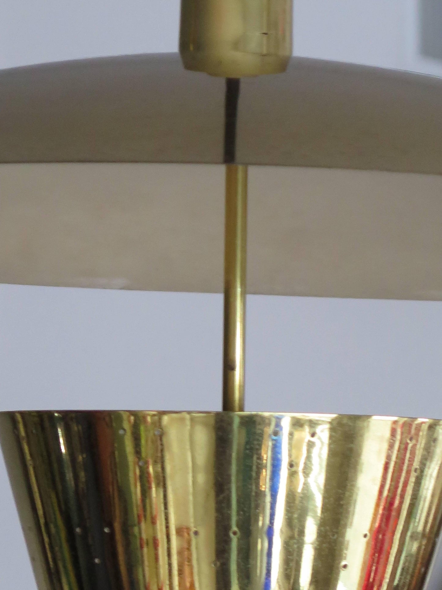 Frisman Vintage Brass Pendant Adjustable Lamp