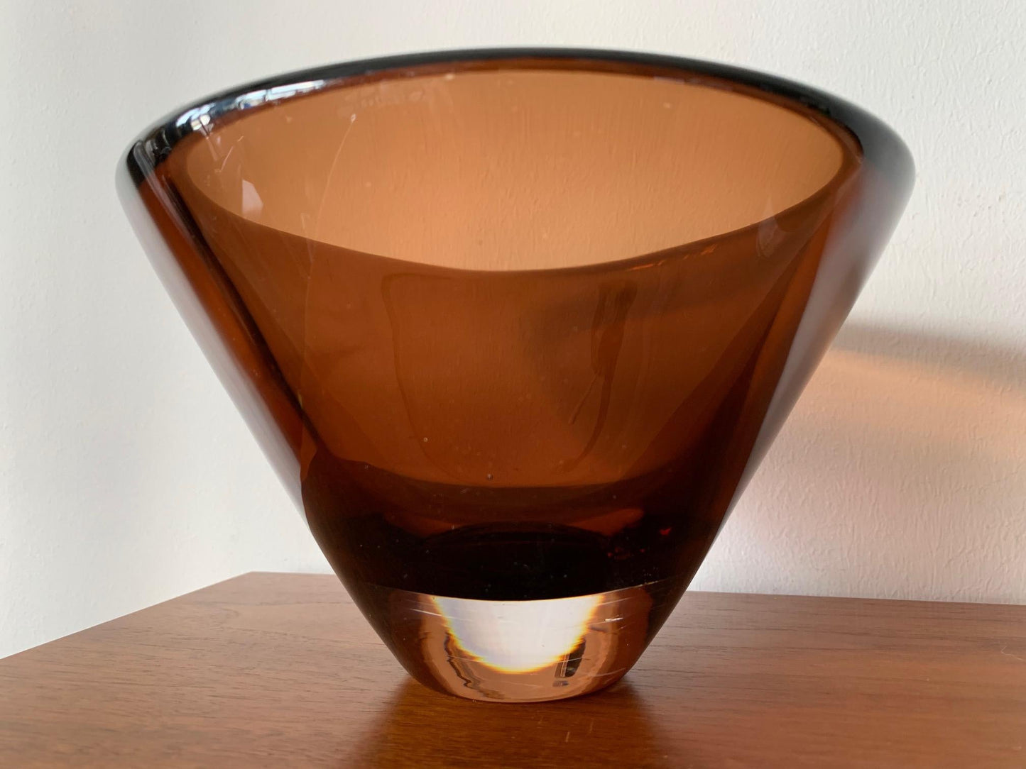 Frisman Vintage Two Unusual Vicke Lindstrand for Kosta Boda Glass Vessels