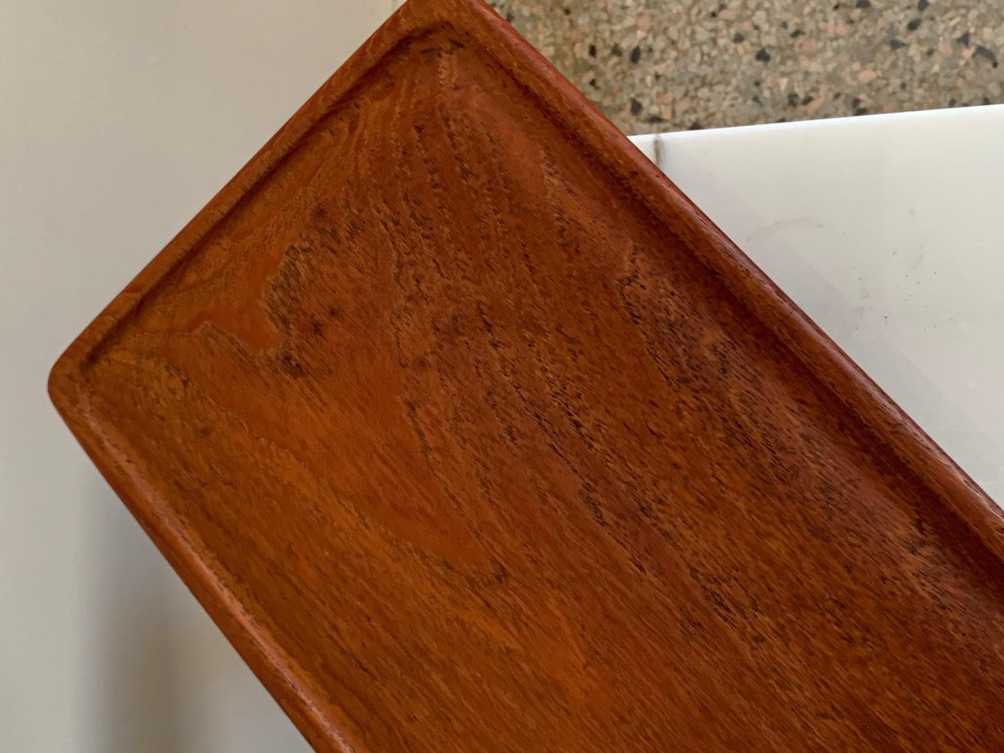 Frisman Vintage Sculptural Danish Lunch Board in Solid Teak by Johannes Aasbjerg