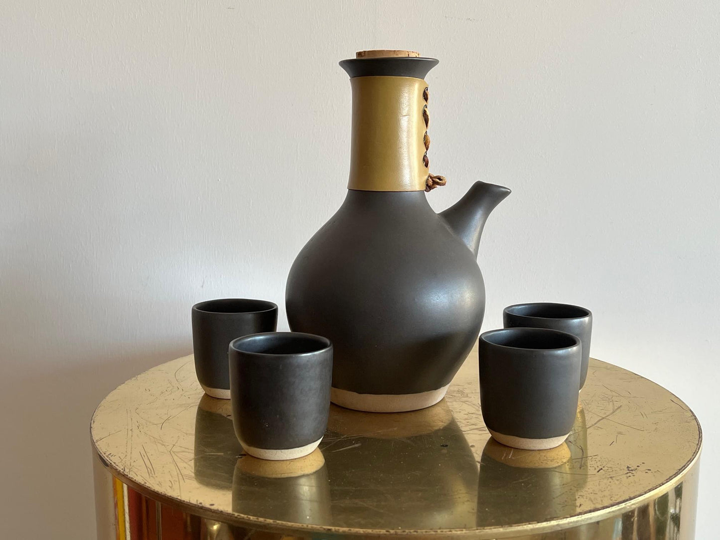 Frisman Vintage Pottery Coffee Set with Matching Cups by Martz