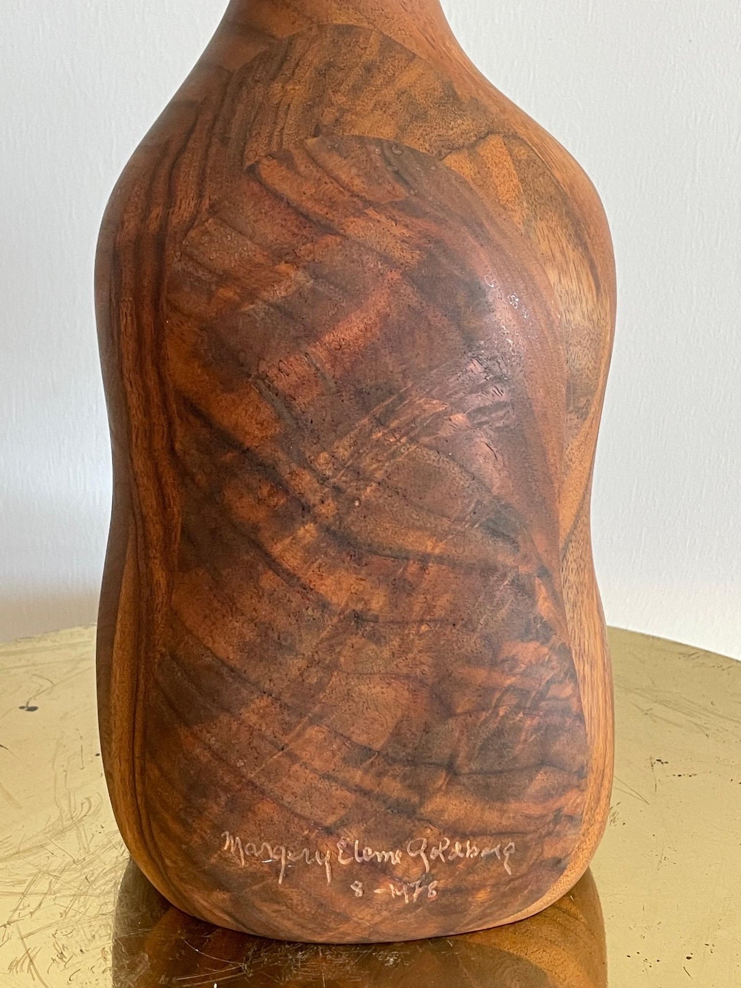 Frisman Vintage Margery Goldberg Sculpture in Walnut, 1978