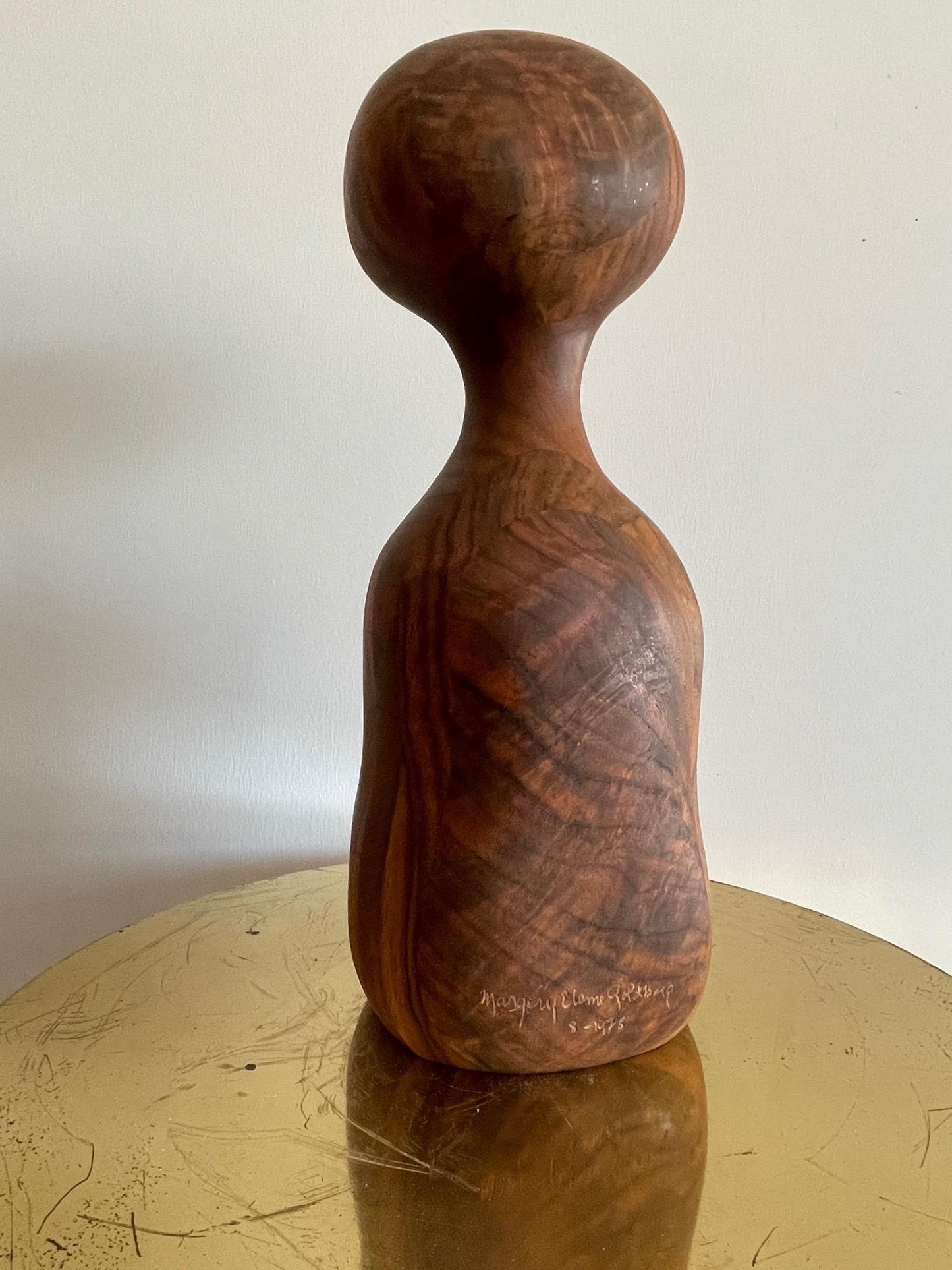 Frisman Vintage Margery Goldberg Sculpture in Walnut, 1978