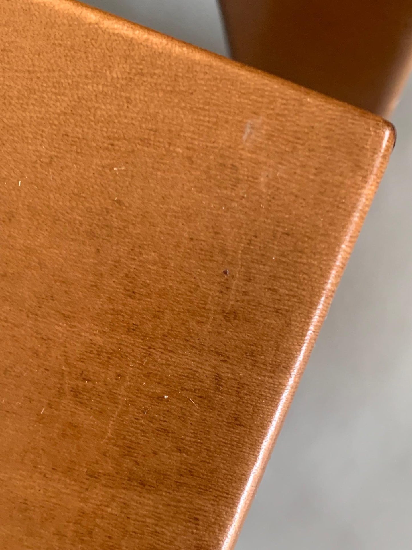 Frisman Vintage Pair of Parsons Leather Pedestal Tables